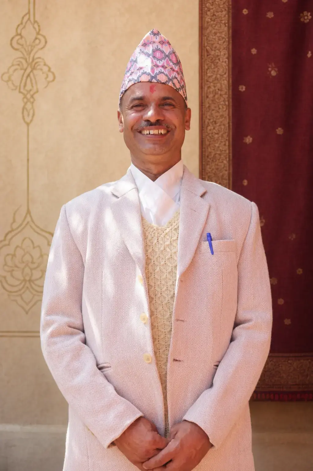 Gyanraj Marasini, proprietor of Nirmala Bastralaya